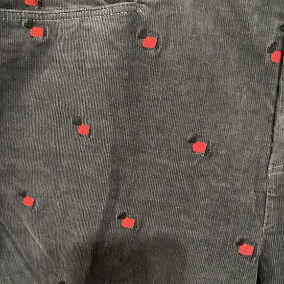 Talbots Corduroy Pants Womens Sz 14 Gray Scottish Terrier Simply Flattering - Picture 3 of 9